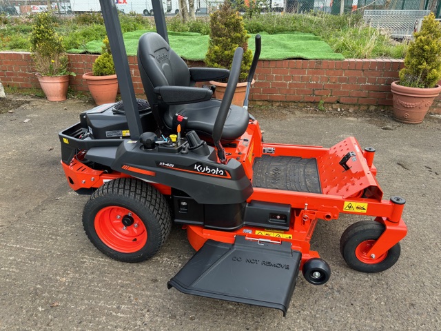 Used ride on mowers groundcare machinery for sale plus Kubota compact tractors